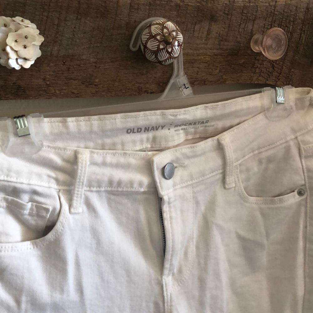 White ripped jeans